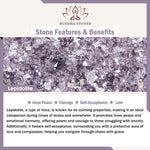 Buddha Stones Sitting Cat  Resin Gravel Pink Crystal Citrine White Crystal Lapis Lazuli Soothing Desktop Decoration