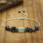 Buddha Stones New Job Green Aventurine Sodalite Snowflake Obsidian Energy Bracelet