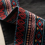 Buddha Stones Casual Embroidery Bohemian Pattern Drawstring Women's Wide Leg Pants With Pockets