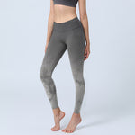 Buddha Stones Gradient Floral Print Exercise Leggings Women's Yoga Pants