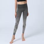 Buddha Stones Gradient Floral Print Exercise Leggings Women's Yoga Pants