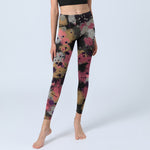 Buddha Stones Splatter Print Exercise Leggings Women's Yoga Pants