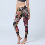 Buddha Stones Splatter Print Exercise Leggings Women's Yoga Pants