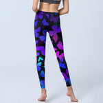 Buddha Stones Gradient Butterfly Print Exercise Leggings Women's Yoga Pants