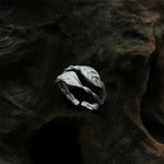 Buddha Stone Copper Leaf Wealth Adjustable Ring