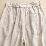Buddha Stones Summer Casual Solid Color Zipper Button Acrylic Fiber Frog Button Women's Shorts With Pockets