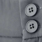Buddha Stones Summer Casual Zipper Button Loose Plain Cotton Linen Women's Shorts With Pockets