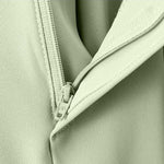 Buddha Stones Summer Casual Zipper Button Loose Plain Cotton Linen Women's Shorts With Pockets