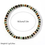 Buddha Stones Natural Hematite Tiger Eye Stones Support Bracelet