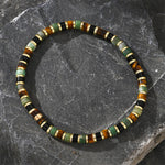 Buddha Stones Natural Hematite Tiger Eye Stones Support Bracelet