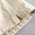 Buddha Stones Drawstring Elastic Waist Cotton Men's Shorts With Pockets