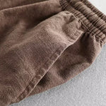 Buddha Stones Drawstring Elastic Waist Cotton Men's Shorts With Pockets