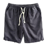 Buddha Stones Drawstring Elastic Waist Cotton Men's Shorts With Pockets