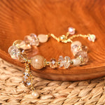 Buddha Stones Natural Citrine Green Strawberry Quartz PiXiu Prosperity Bracelet