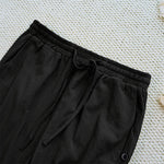 Buddha Stones Summer Plain Patchwork Design Drawstring Cotton Linen Women's Pants With Pockets