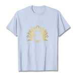 Buddha Stones Golden Lotus Meditation Buddha Tee T-shirt