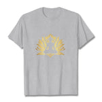 Buddha Stones Golden Lotus Meditation Buddha Tee T-shirt