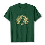 Buddha Stones Golden Lotus Meditation Buddha Tee T-shirt