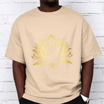 Buddha Stones Golden Lotus Meditation Buddha Tee T-shirt