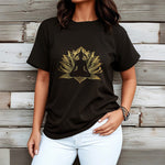 Buddha Stones Golden Lotus Meditation Buddha Tee T-shirt