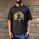 Buddha Stones Golden Lotus Meditation Buddha Tee T-shirt