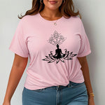 Buddha Stones Lotus Flower Meditation Buddha Tee T-shirt