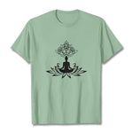 Buddha Stones Lotus Flower Meditation Buddha Tee T-shirt