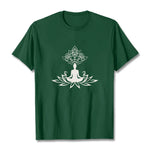 Buddha Stones Lotus Flower Meditation Buddha Tee T-shirt
