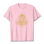 Buddha Stones Lotus Flower Vines Meditation Buddha Tee T-shirt