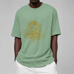 Buddha Stones Lotus Flower Vines Meditation Buddha Tee T-shirt