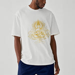 Buddha Stones Lotus Flower Vines Meditation Buddha Tee T-shirt