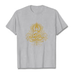 Buddha Stones Lotus Flower Vines Meditation Buddha Tee T-shirt