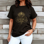 Buddha Stones Lotus Flower Vines Meditation Buddha Tee T-shirt