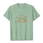 Buddha Stones Lotus Sanskrit Namah Shivaya Tee T-shirt