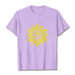 Buddha Stones OM Mantra Sanskrit Gold Sun Tee T-shirt