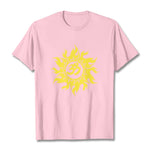 Buddha Stones OM Mantra Sanskrit Gold Sun Tee T-shirt
