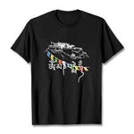 Buddha Stones Potala Palace Om Mani Padme Hum Prayer Flags Cotton Tee T-shirt
