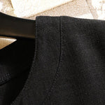 Buddha Stones Summer Chinese Frog-button Men's Solid Color Button Short Sleeve Cotton Linen Shirt