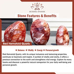 Buddha Stones Natural Red Hematoid Quartz Beads Balance Bracelet