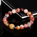 Buddha Stones Natural Red Hematoid Quartz Beads Balance Bracelet