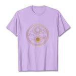 Buddha Stones Yin Yang Sun Auspicious Clouds Tee T-shirt