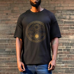Buddha Stones Yin Yang Sun Auspicious Clouds Tee T-shirt