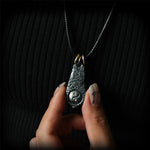 Buddha Stones 999 Sterling Silver 24k Gold Big Dipper Yin Yang Design Harmony Necklace Pendant