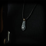 Buddha Stones 999 Sterling Silver 24k Gold Big Dipper Yin Yang Design Harmony Necklace Pendant