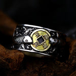 Buddha Stones Adjustable Opening 925 Sterling Silver Lucky Koi Fish Copper Coin Auspicious Clouds Wealth Ring
