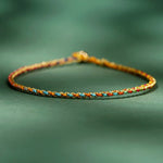 FREE Today: Luck Strength Colorful Rope Coin Bead Extra Thin Braided Bracelet