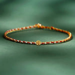 FREE Today: Luck Strength Colorful Rope Coin Bead Extra Thin Braided Bracelet