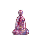 Buddha Stones Mini Formless Buddha Ebony Wood Lacquer Craft Peace Incense Stick Holder Decoration