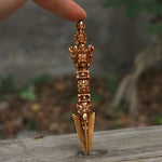 Buddha Stones Handmade Small Nepal Vajra Dorje Strength Copper Metal Decoration