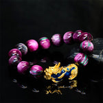 Buddha Stones Colorful Sea Willow Color Change PiXiu Positive Healing Bracelet